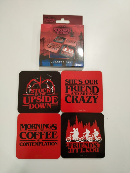 Set posavasos Stranger Things frases