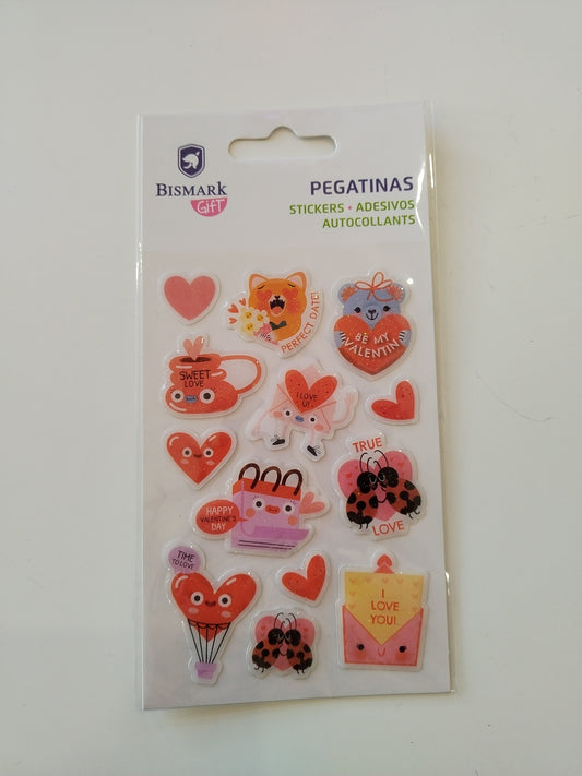 Sobre pegatinas San Valentín